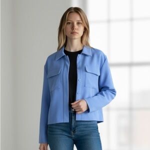 Autres Filles Blue Tailored Blazer with Structured Design